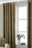 Riva Paoletti Thistle Brown Aviemore Tartan Faux Wool Eyelet Curtains