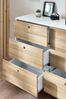 White/Wood Effect Parker Kids Nursery Wide Chest of Drawers