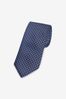 Navy Blue Spot Regular Pattern Tie