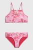 Calvin Klein Girls Pink Print Bralette Bikini Set