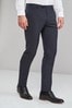 Navy Blue Skinny Fit Stretch Formal Trousers