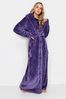 Long Tall Sally Purple Honeycomb Hooded Maxi Robe