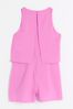 River Island Pink Girls Frill Layered Playsuit