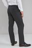 Charcoal Grey Regular Fit Stretch Formal Trousers