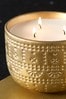 Gold Sweet Almond & Vanilla 3 Wick Candle