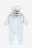 The Little Tailor Blue Baby Knitted Pramsuit