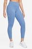 Buy Nike Blue Swoosh Fast Mid Rise 7/8 Running Leggings from Next