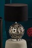 Pacific Silver Phillipa Ceramic Cut Out Table Lamp