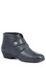 Pavers Wide Fit Leather Ladies Ankle Polished Boots