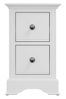 K Interiors White Callon Small Bedside