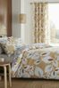 Catherine Lansfield Gold Inga Leaf Duvet Cover and Pillowcase Set