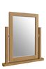 K Interiors Oak Lana Solid Wood Trinket Mirror