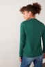 Forest Green High Neck Long Sleeve Top