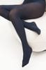 Navy 60 Denier Luxe Opaque Tights Two Pack