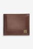 Brown/Gold Leather Extra Capacity Wallet