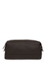 Pure Luxuries London Brown Joggle Leather Washbag