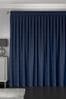 Navy Blue Soft Velour Made To Measure Curtains