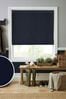 Blue Swanson Midnight Made to Measure Roman Blind