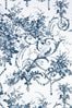 Midnight Blue Tuileries Wallpaper
