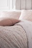 furn. Blush Pink Blush Pink Tessellate Geometric Reversible Duvet Cover and Pillowcase Set