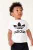 adidas Originals Infant Black/White Trefoil T-Shirt And Short Set