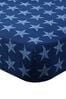 Catherine Lansfield Blue Star And Stripes Fitted Sheet