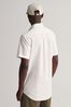 GANT White Regular Short Sleeve Oxford Shirt
