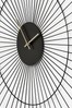 Black Extra Large Wire Wall Clock