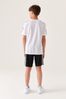 adidas White Junior Designed To Move Tee And Shorts Set