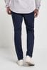French Navy Skinny Fit Stretch Chino Trousers