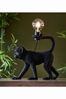 Gallery Home Black Capuchin Monkey Table Lamp