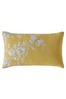Cath Kidston Yellow Vintage Bunch Embroidered Floral Cotton Cushion