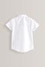 White 2 Pack Short Sleeve Revere Collar Shirts (3-17yrs)