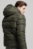 Superdry Green Hooded Sports Puffer Jacket
