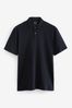 Black/Neutrals Jersey Interlock Polo Shirts 3 Pack