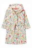 Joules Pink Starlight Cosy Fleece Lined Dressing Gown