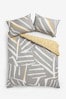 Know Grey Brighton Abstract Animal Print Reversible Duvet Cover And Pillowcase Set