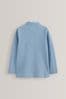 Blue 2 Pack Long Sleeve School Polo Shirts (3-16yrs)