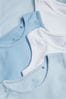 Blue Baby 5 Pack Vest Bodysuits (0mths-3yrs)