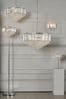 Chrome Vienna 3 Light Flush Ceiling Light