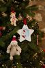 JoJo Maman Bébé White My First Christmas 2023 Photo Tree Decoration