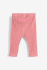 Pink/Grey Baby 3 Pack Leggings (0mths-3yrs)