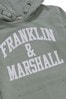 Franklin & Marshall Green Vintage Arch Overhead Hoody