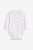 Pink 4 Pack Bunny Long Sleeve Bodysuits (0mths-3yrs)