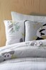 Furn Mint Pandas Reversible Printed Polycotton Duvet Cover and Pillowcase Set