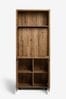 Bronx Oak Effect Bookcase to Desk
