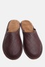 HotSquash Men's Brown Slip-On Slippers