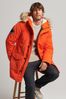 Superdry Orange Everest Parka Coat