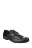 Fleet & Foster Black Dave Apron Toe Oxford Formal Shoes