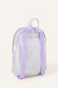 Angels By Accessorize Girls Silver Iridescent Backpack
